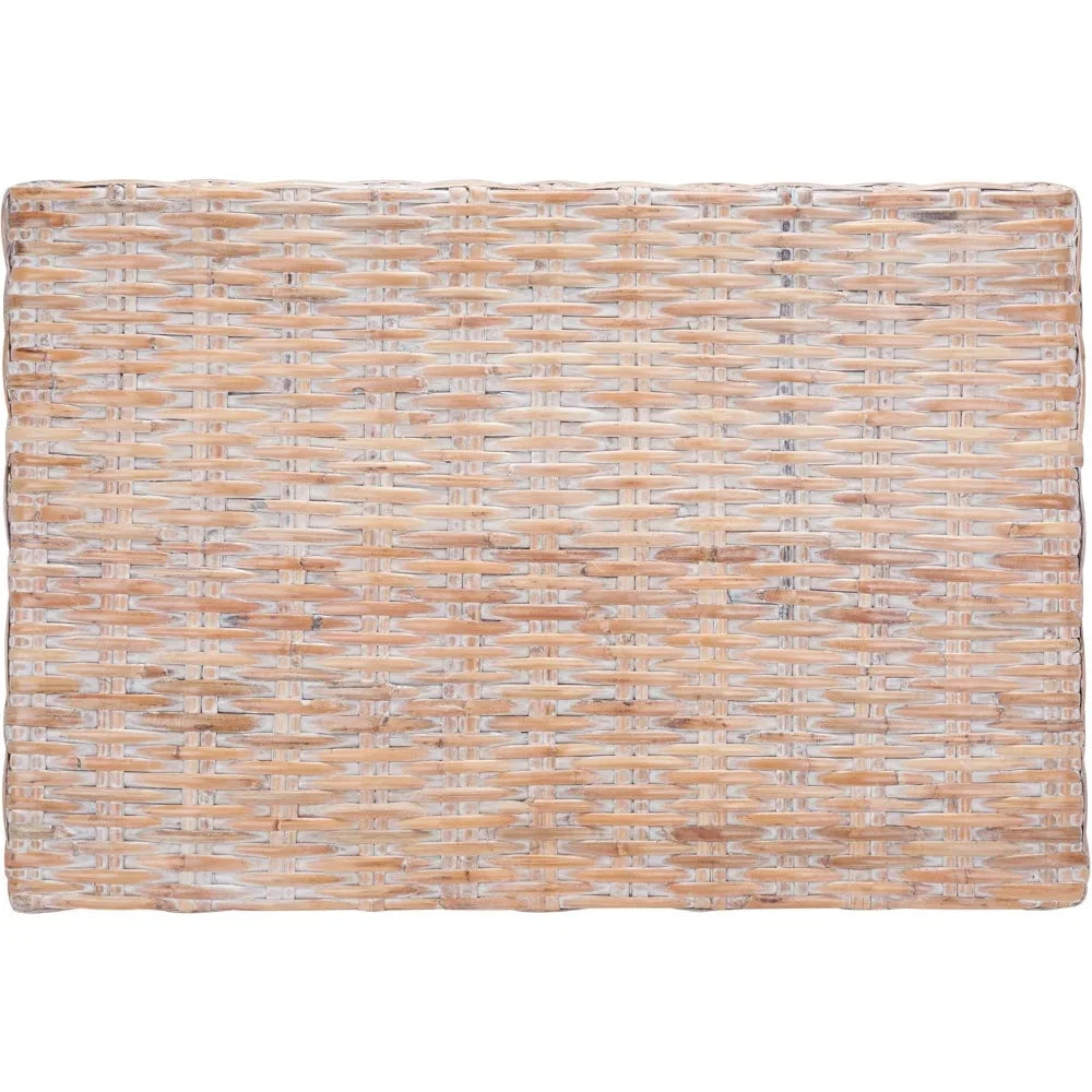 Home Collection Leary Coastal Natural White Wash Coffee Table