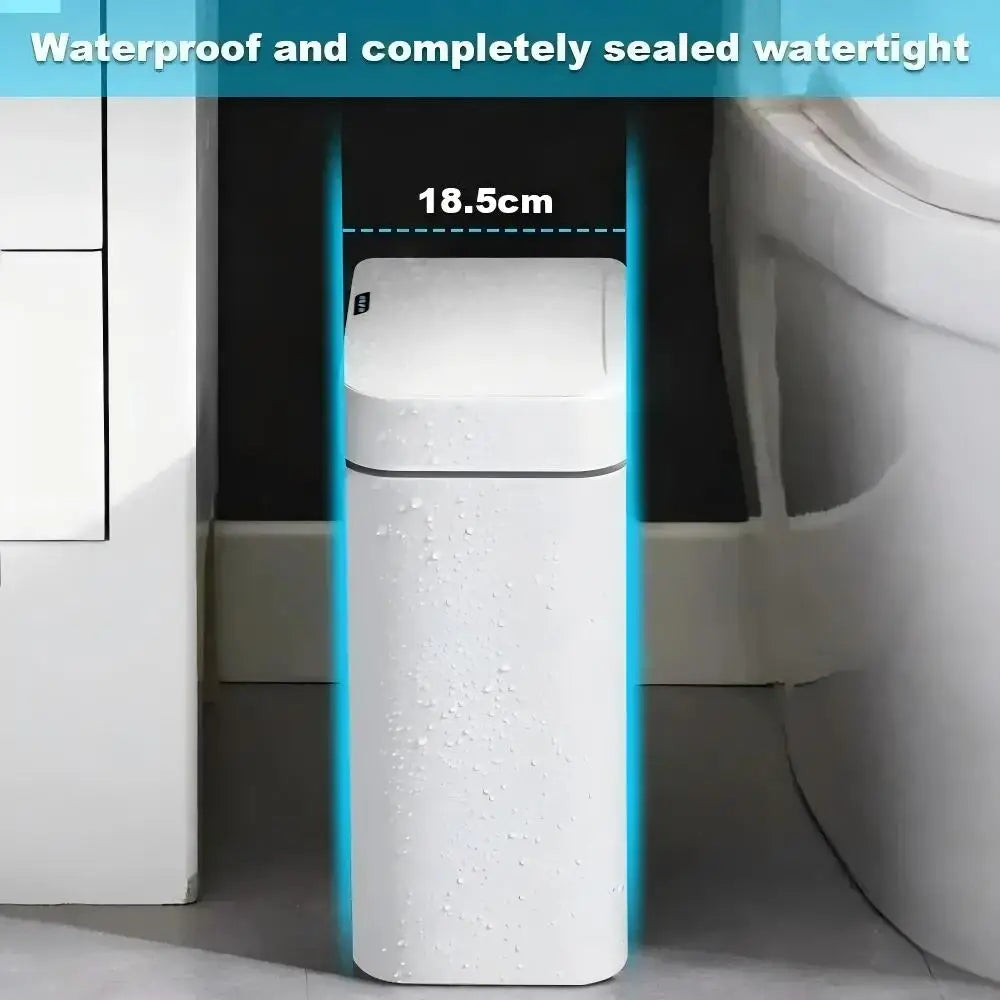 15L Automatic Sensor Trash Can Contactless Smart Waste Bin Modern Household Garbage Container For Bathroom Kitchen Indoor Home