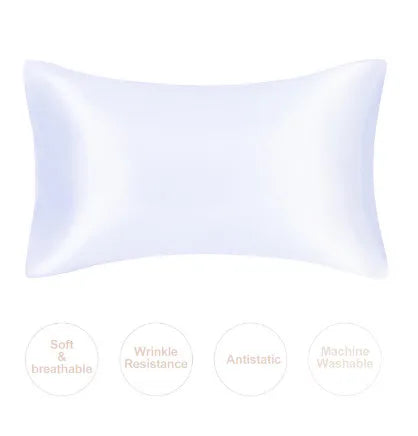 JuwenSilk silky stain pillowcase silky pillowcase natural silk pillowcase mulberry silk pillow case standard queen king
