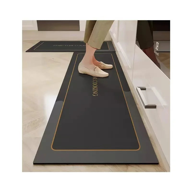Thickened Kitchen Water-Absorbent Floor Mats Oil-Absorbent Non-Slip Mats Long Anti-Fouling Carpet Entrance Floor Mats Carpet