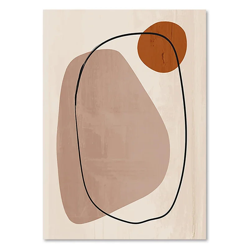 Abstract Geometric Poster Matisse Face Line Canvas Painting Nordic Modern Living Room Wall Art Print Picture for Home Decor