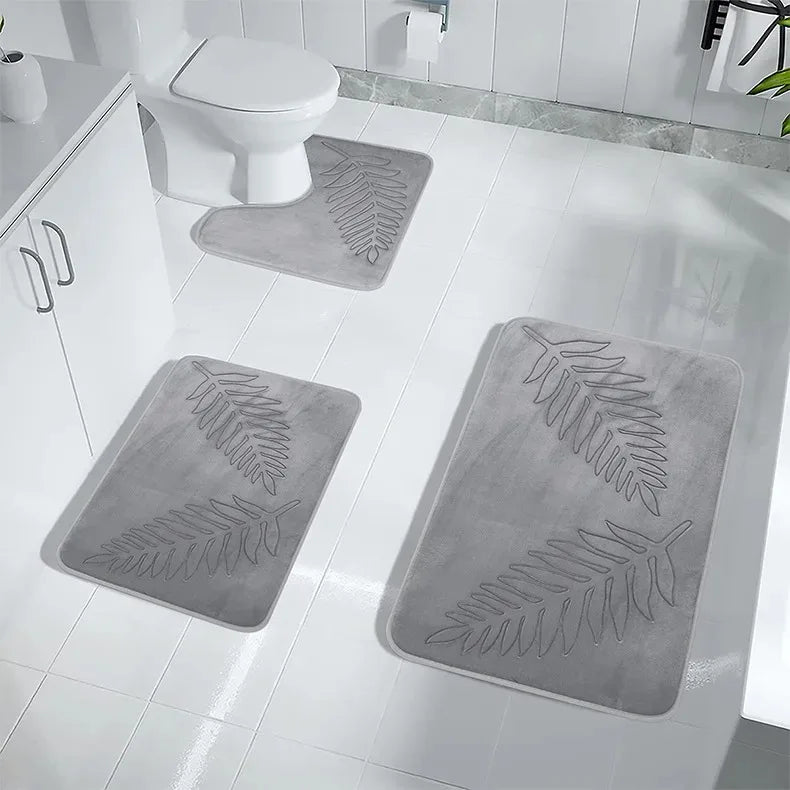 Bathroom Rugs Memory Foam Bath Mat Non-Slip Bath Rugs Machine Washable Dries Quickly Ultra Soft Plush Bath Mats for Bathroom