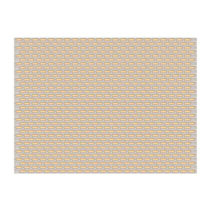 Park Avenue Placemat Rectangular Glass Stone Pattern with Sparkling Rhinestones for Formal Dining Table Settings Events Wedding