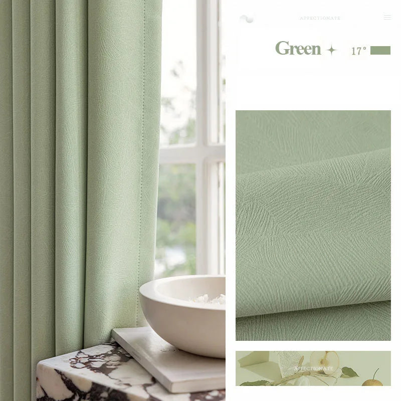 Custom Size 80-90% Shading Rate Blackout Curtains for Bedroom Living Room Window Drapes Thermal Insulated Room Darkening Curtain