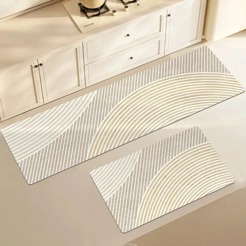 Kitchen Floor Mat Pvc Waterproof Vinyl Carpet Home Decoration Long Rug Oil-proof Non-slip Foot Mats Custom Alfombra Cocina