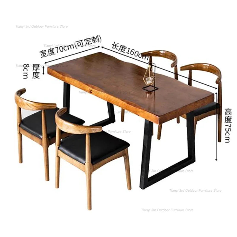 Wooden Nordic Dining Table Kitchen Office Dinette Living Room Dining Table Kitchen Minimalist Design Home Furniture Muebles LLDT