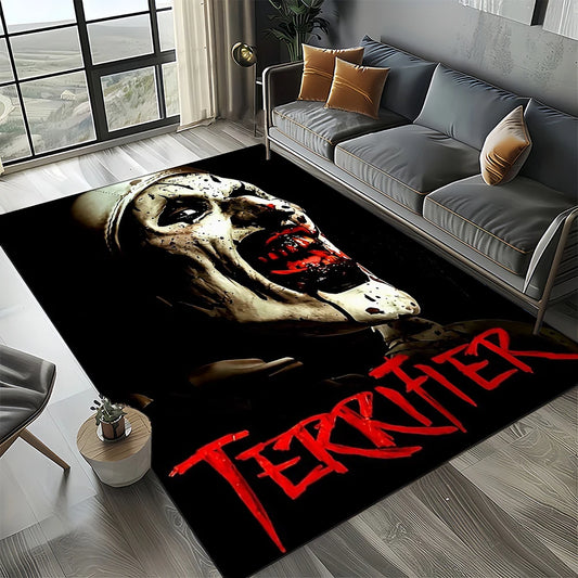 27 Style Terrifier Horror Movie Halloween Gift Area Rug Carpet for Living Room Bedroom Home Decor,kids Non-slip for Sofa Doormat