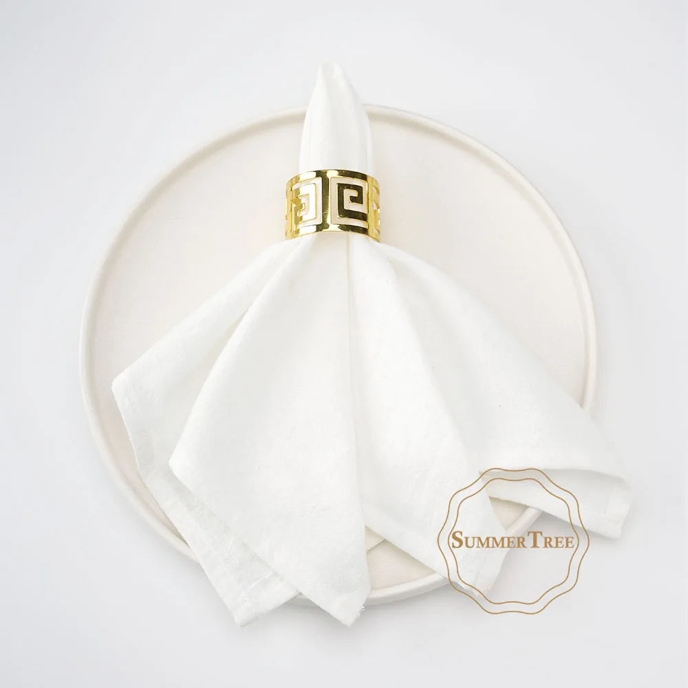 24 Pack 40cm x 40cm Cloth Napkins Washable Reusable Bulk Plain Cotton Table Napkin for Home Kitchen Dinner Wedding Decoration