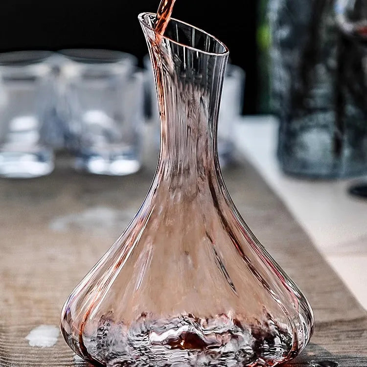 Iceberg Whisky Wine Decanter Handmade Lead-free Crystal Wine Pourer Carafe Thickened Wine Dispenser Pot Bar Accessories