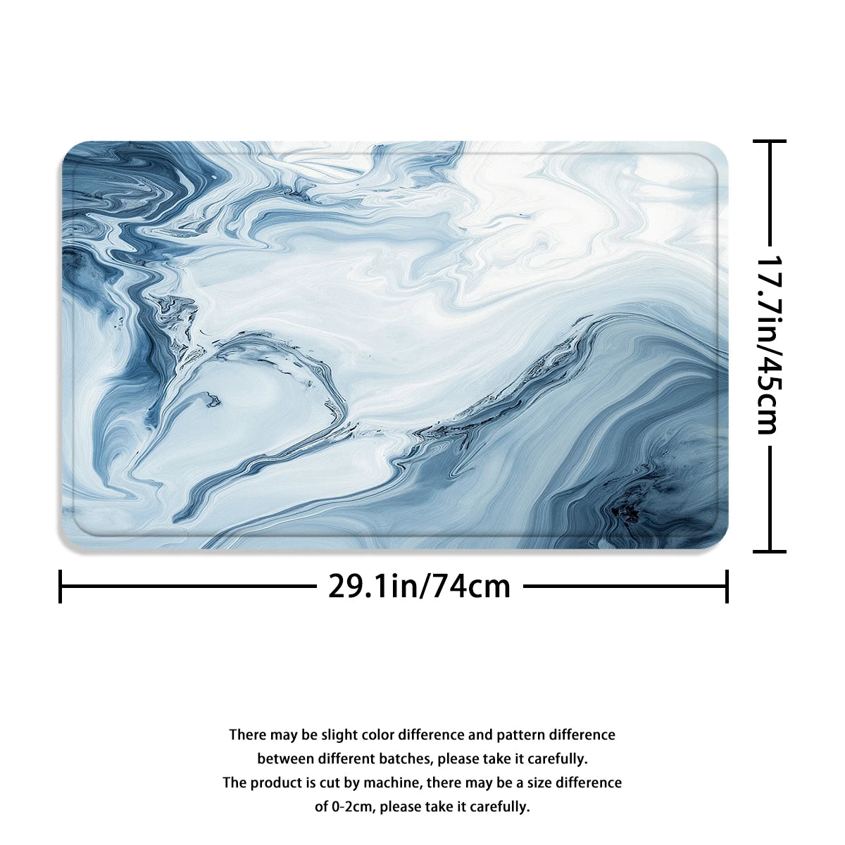 4 Pcs/Set Blue Marble Swirl Shower Curtain Bathroom Set, Abstract Fluid Print Waterproof Mildew Resistant Fabric, Family Bathroom Decor, Modern Minimalist Style Bath Mat Set, Fits Apartment, Guest Bathroom, Home Use, Includes