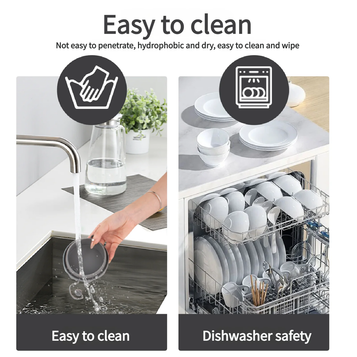 42/46CM Kitchen No holes Silicone Sink Bottom Scratch-resistant Protective pad, Perforated Water-draining Pad, Thickened Drying