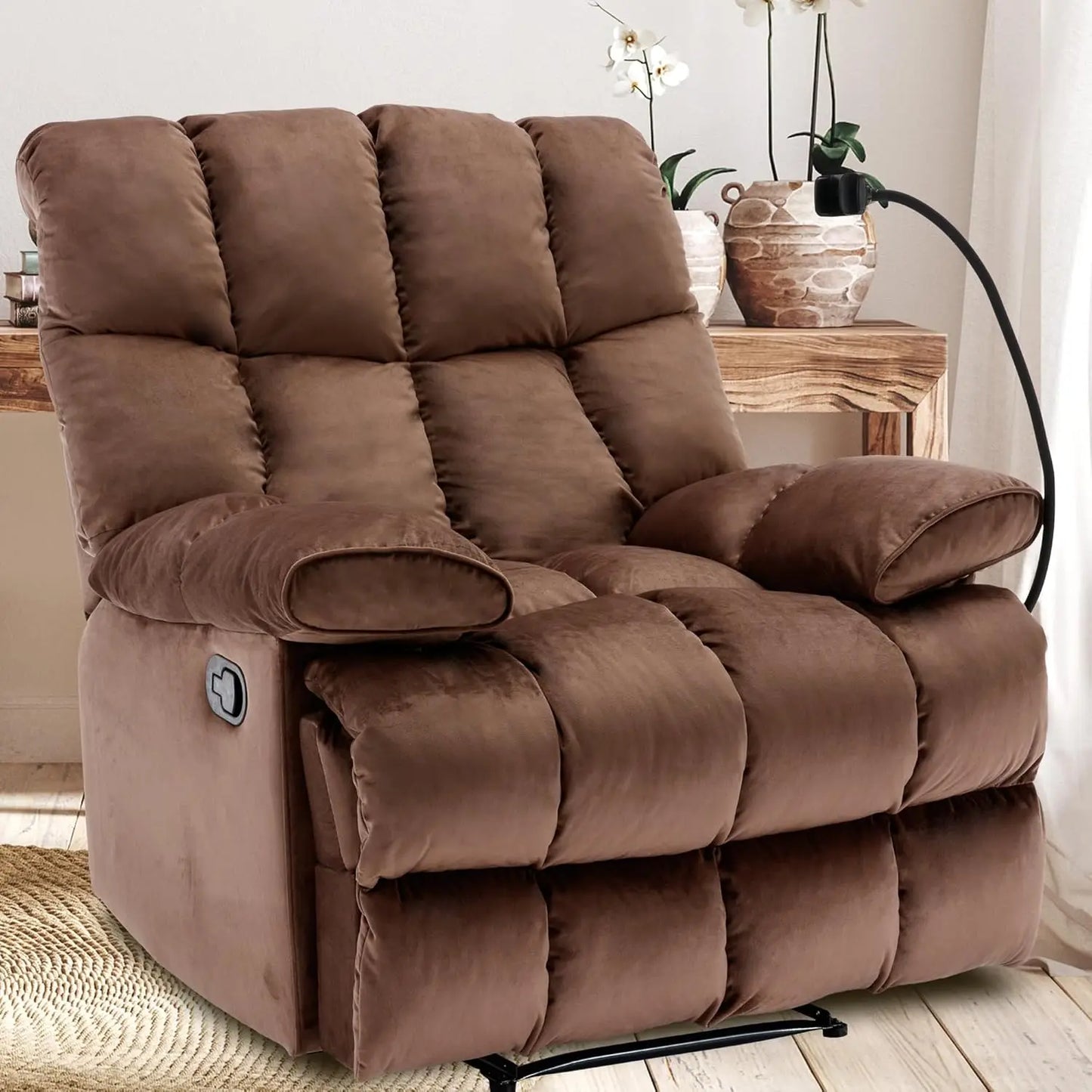 Oversized Recliner Chair, Big Mans Recliner Chairs for Adults 400LBS, Extra Wide Recliners for Tall Man, Large Reclin，Customized