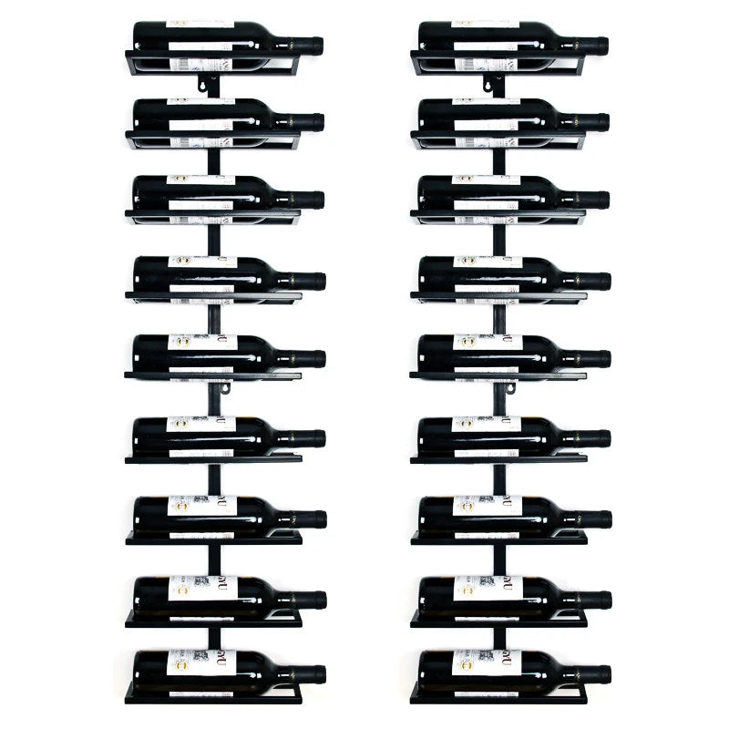 Wine Racks Iron Creative Wine Holder Household Wall Mount Champagne Bottle Shelf Whisky Wine Rack Home Christmas Decoration