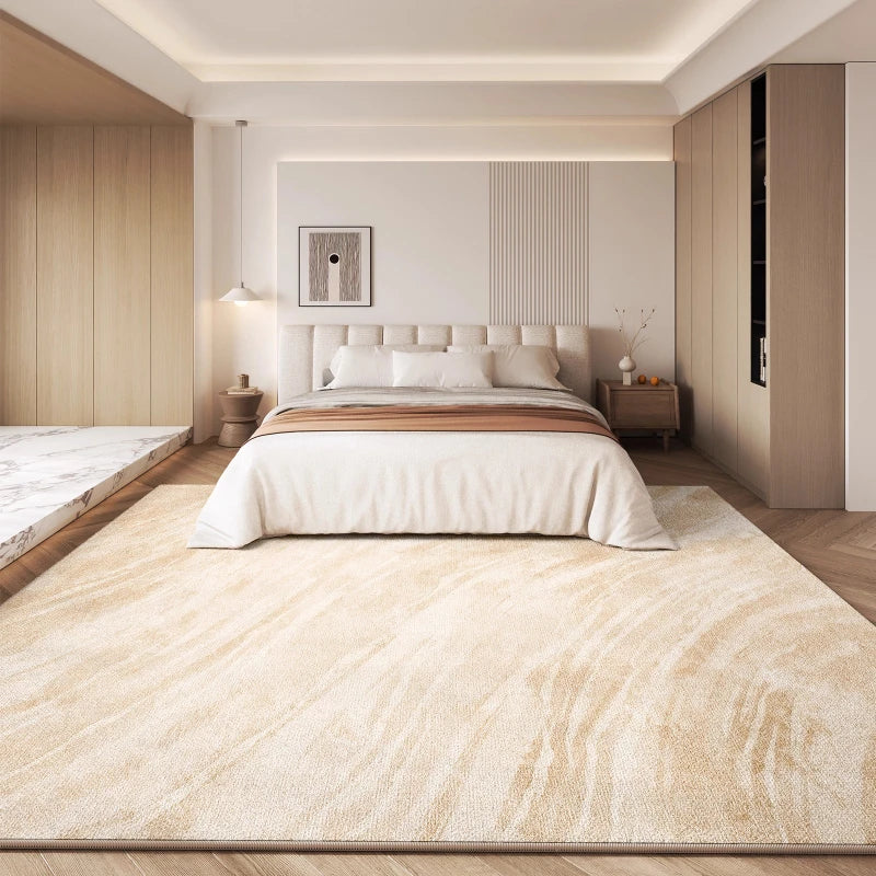 Cream Style Bedroom Decor Plush Carpet Thick Anti-slip Lounge Floor Mat Large Area Carpets for Living Room Fluffy Soft Study Rug