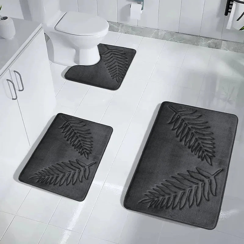 Bathroom Rugs Memory Foam Bath Mat Non-Slip Bath Rugs Machine Washable Dries Quickly Ultra Soft Plush Bath Mats for Bathroom