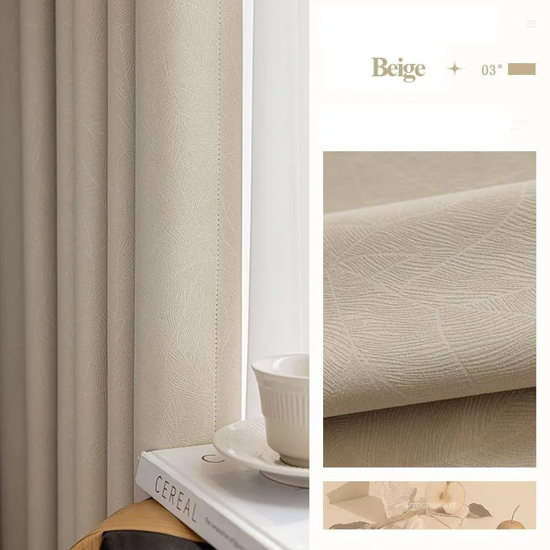 Custom Size 80-90% Shading Rate Blackout Curtains for Bedroom Living Room Window Drapes Thermal Insulated Room Darkening Curtain