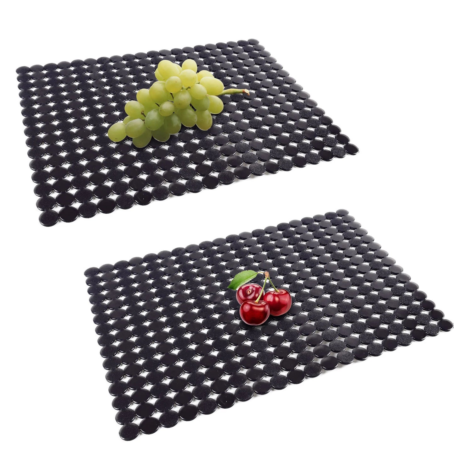 2PCS Sink Protectors Good Grip Sink Mat for Kitchen Large Multifunctional PVC Heat resistan Sink Mat Protector for Home Bathroom