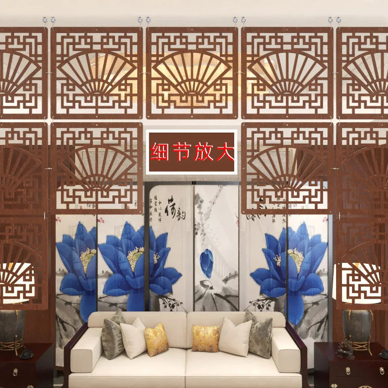 Hanging screen partition fashion MDF porch guest home restaurant bedroom hotel simple modern Chinese hollow screen