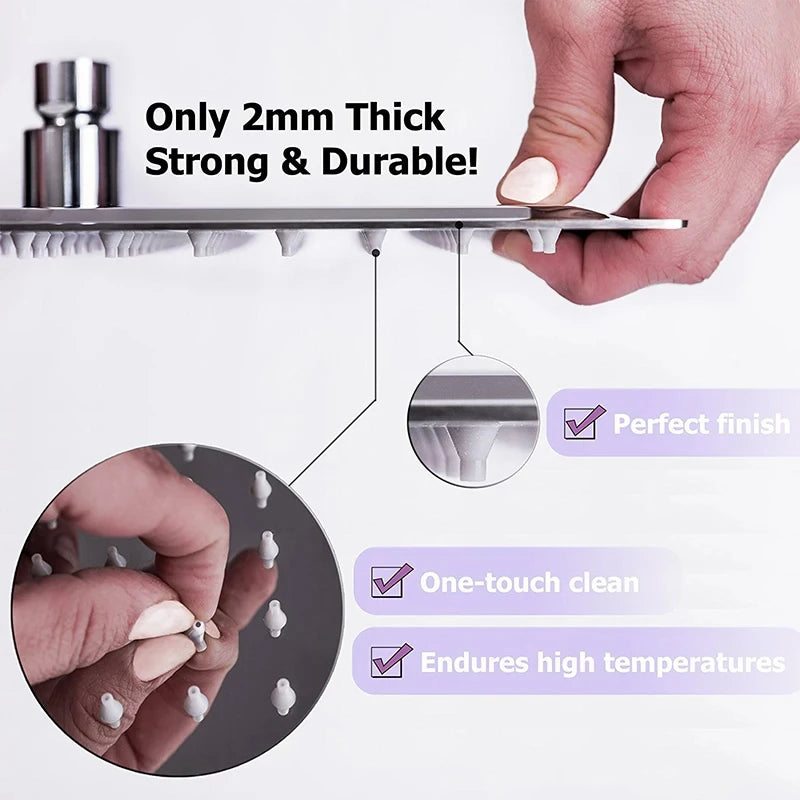 Shower Head 16 Inch Luxury Ultrathin Rainfall Shower Head Stainless Steel Chrome Nickel Bathroom Faucet Accessory