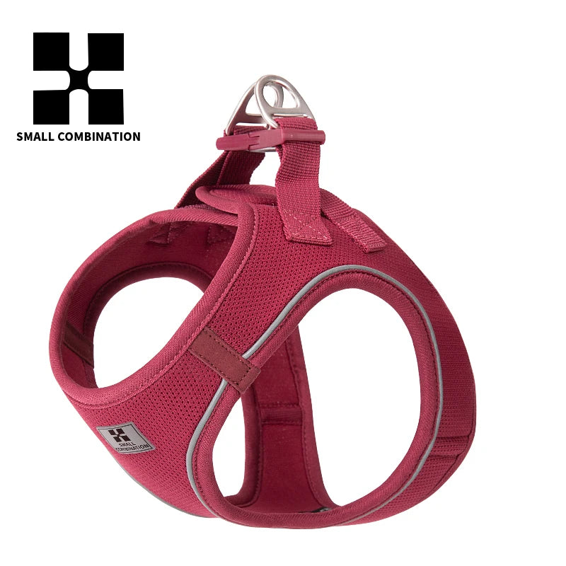 SMALL COMBINATION Small Dog Harness Leash Set Soft Reflective for Puppy Cat Harness Pet Vest Chihuaahua Sausage  Outdoor Walking