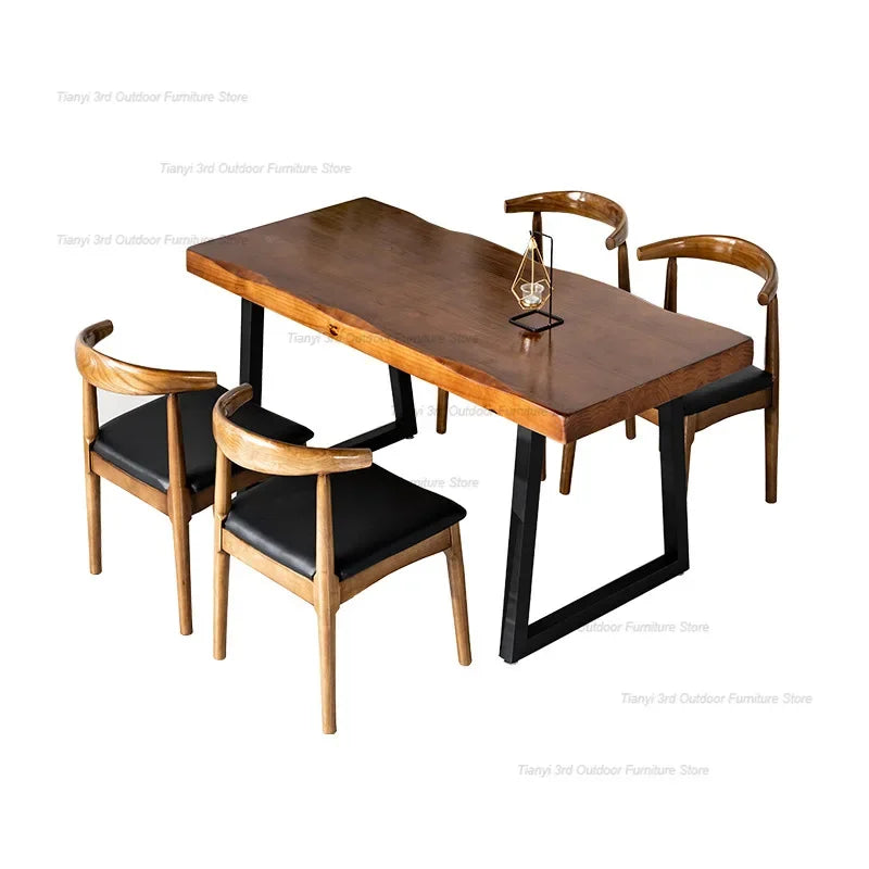 Wooden Nordic Dining Table Kitchen Office Dinette Living Room Dining Table Kitchen Minimalist Design Home Furniture Muebles LLDT