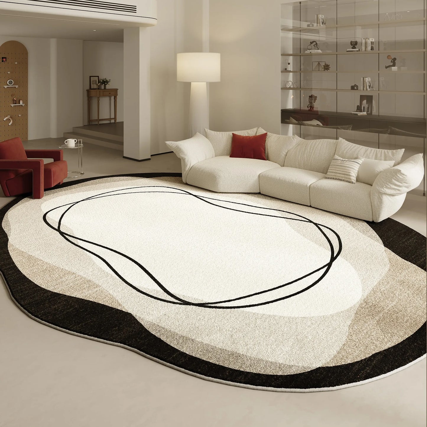 Irregular Shapes Living Room Decoration Carpet Modern Style Rugs for Bedroom Home Thicken Plush Rug Fluffy Soft Lounge Floor Mat