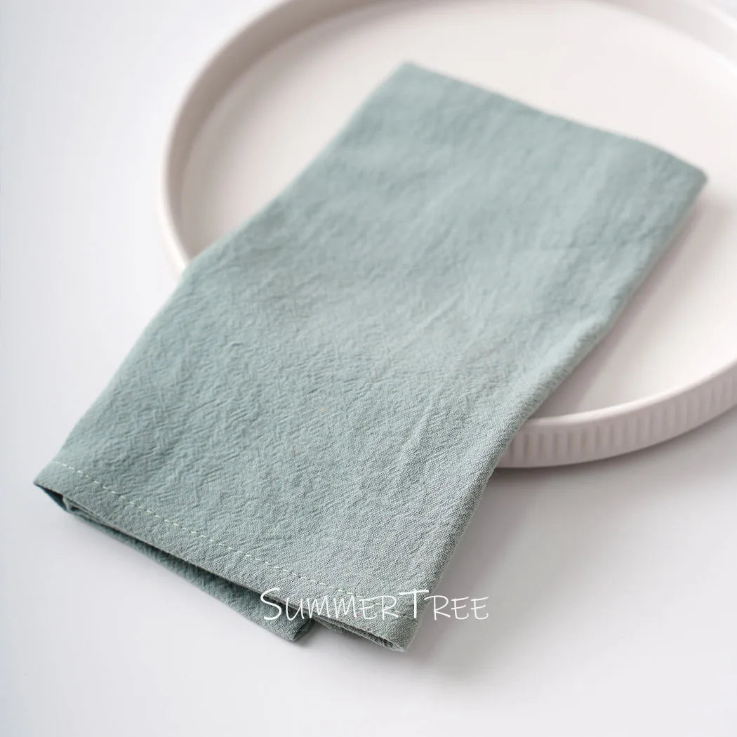 20pcs Cloth Napkins 40x40cm 100% Cotton Delicate Napkin for Rustic Dinner for Home Thanksgiving Wedding Party Table Decorations