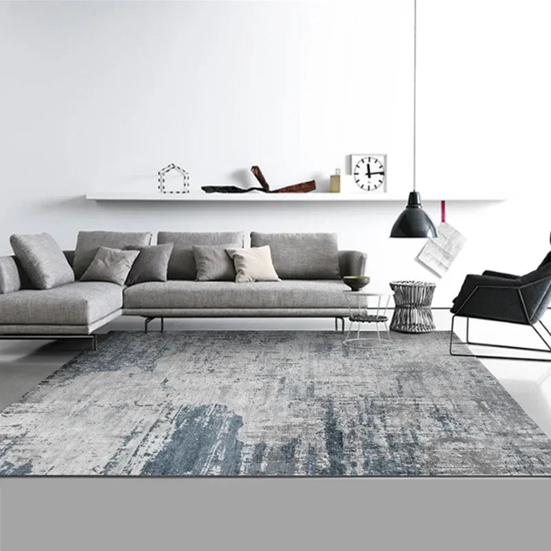 Light Luxury Carpets for Living Room Large Area Lounge Carpet Minimalist Bedroom Decor Gray Rug Home Soft Washable Floor Mat