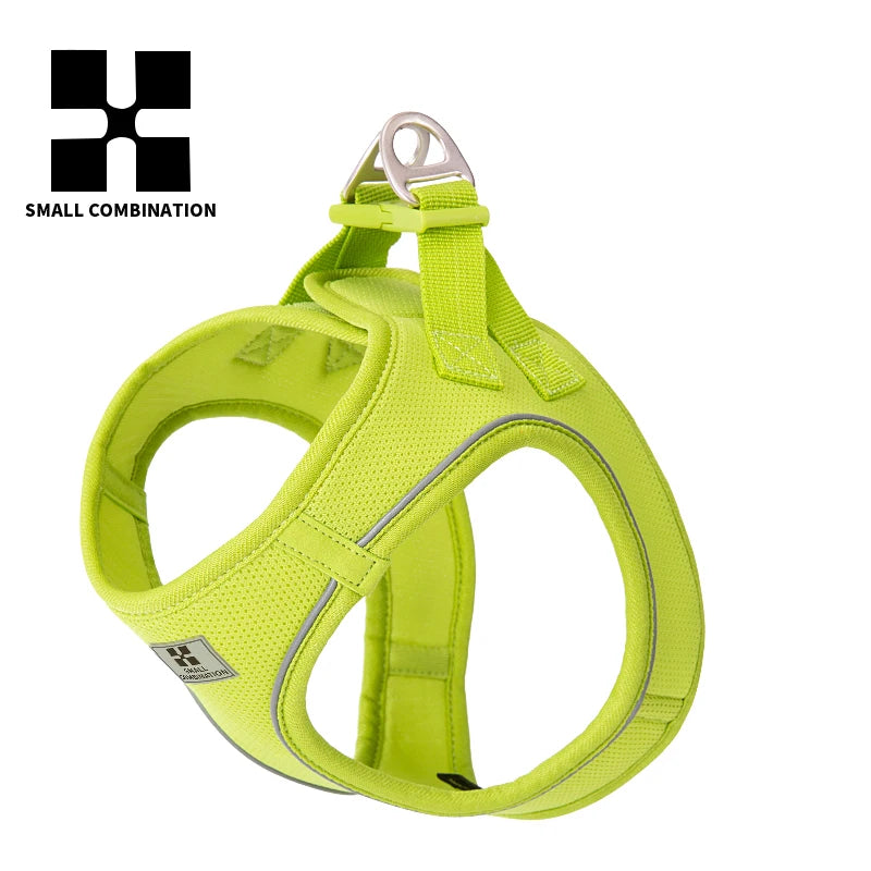 SMALL COMBINATION Small Dog Harness Leash Set Soft Reflective for Puppy Cat Harness Pet Vest Chihuaahua Sausage  Outdoor Walking