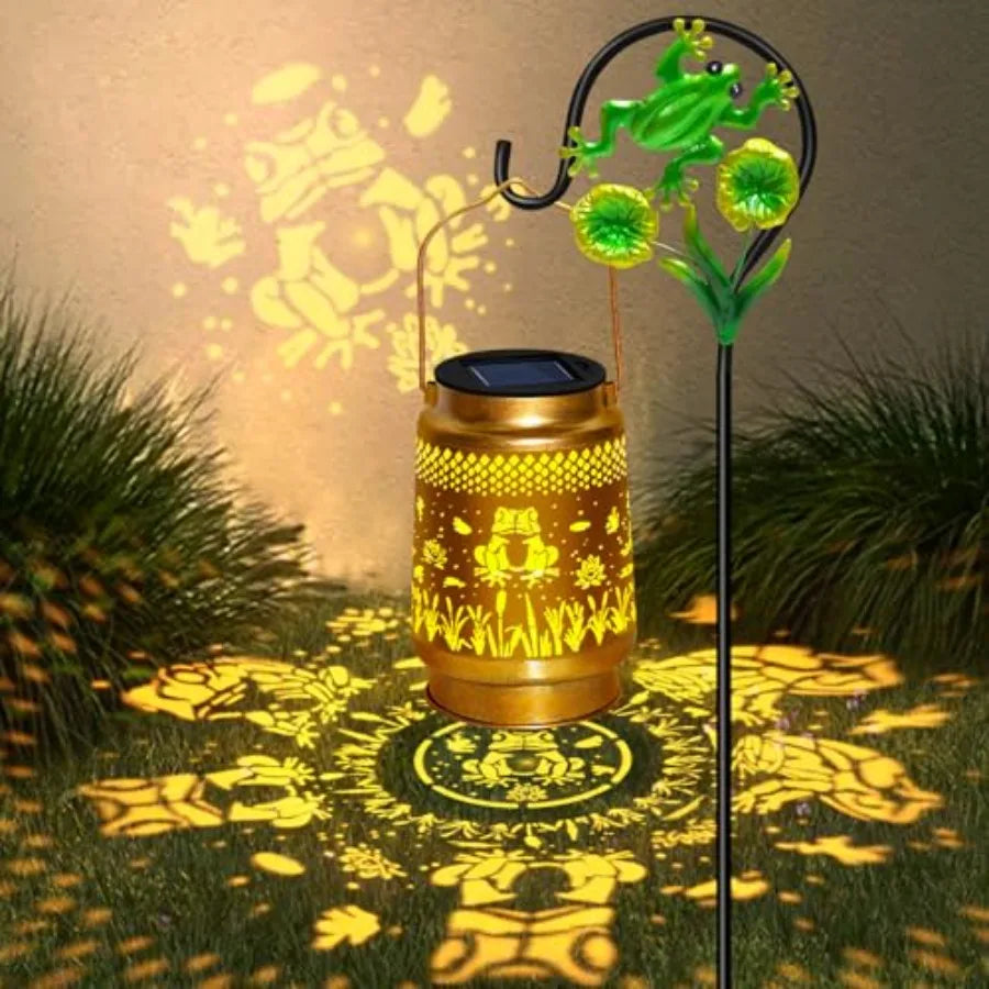 Outdoor Waterproof with Shepherd Hook, Christmas Decorations Birthday Gifts for Women Mom Grandma, Hanging Solar Lights, Cute Fun