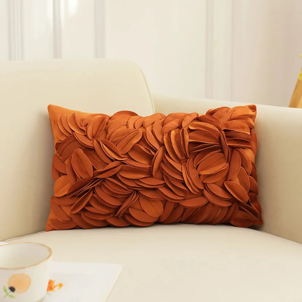 French Style Pillowcase Flower Tree Patchwork Embroidered Cushion Cover Living Room Bedroom Pillow Cover Decorative for Sofa
