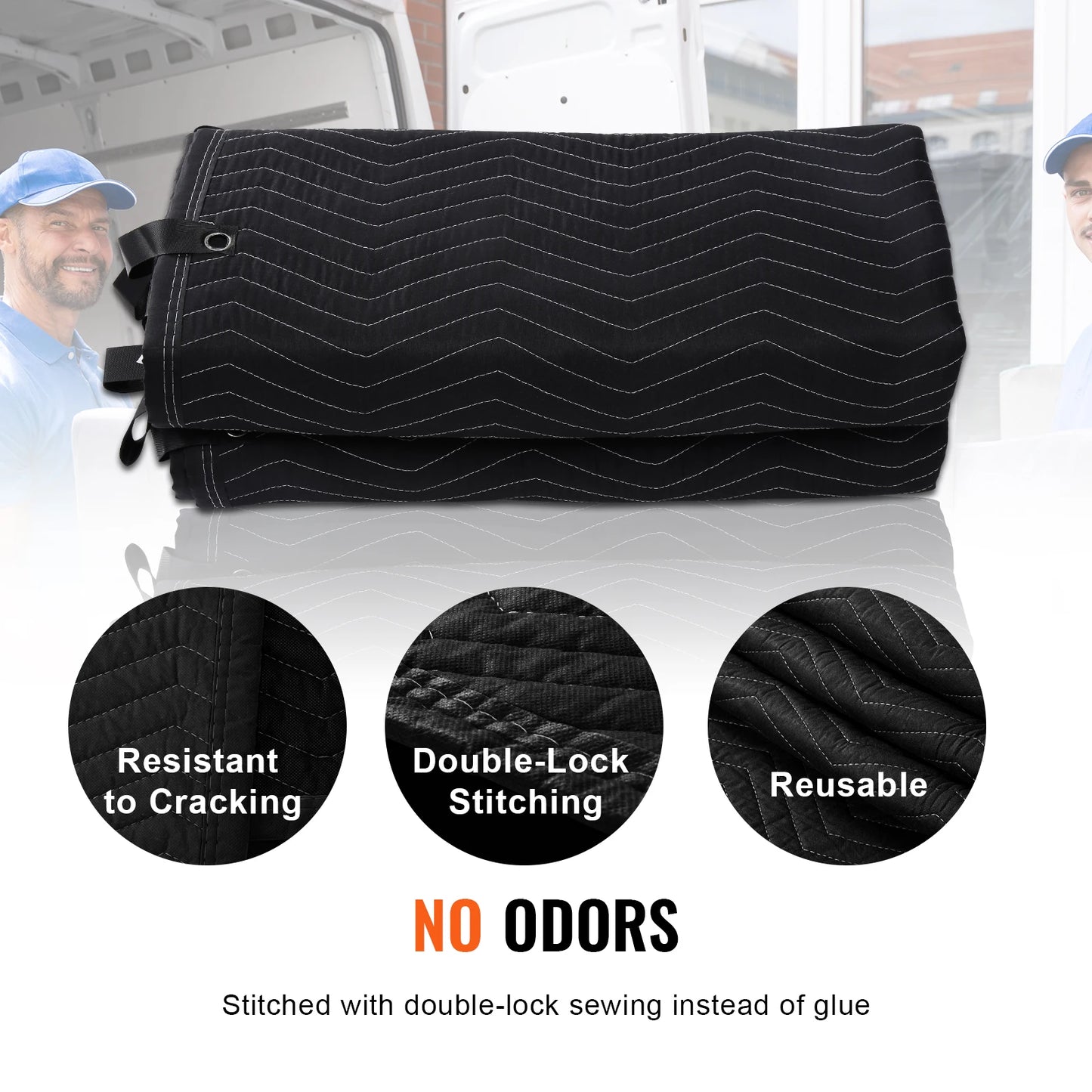 SucceBuy 96" x 80" Sound Dampening Blanket Studio Grommeted with Grommets Light Blocker for Door Acoustic Noise Blocking Blanket