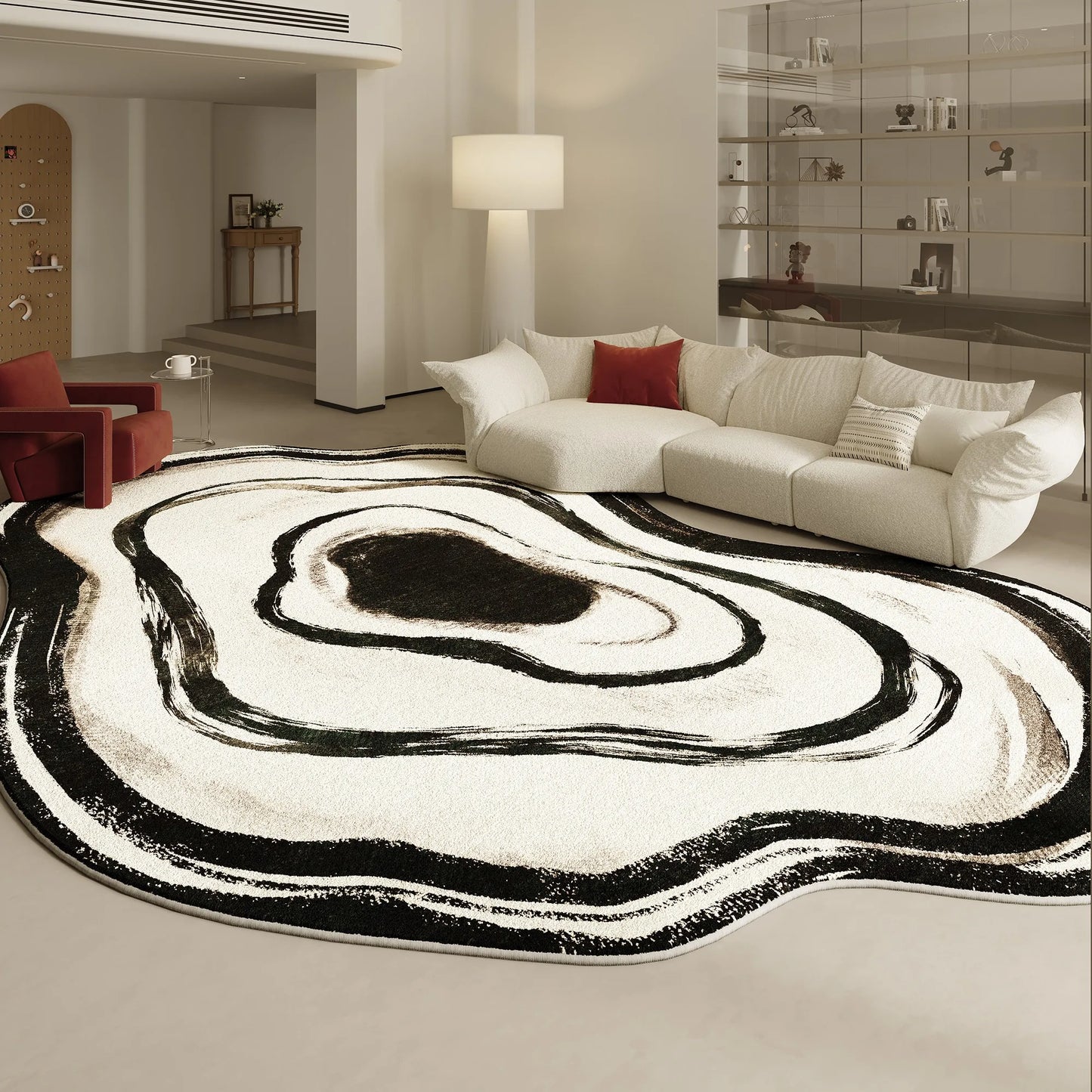 Irregular Shapes Living Room Decoration Carpet Modern Style Rugs for Bedroom Home Thicken Plush Rug Fluffy Soft Lounge Floor Mat