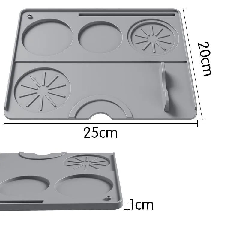 Silicone Coffee Mat Tamper Pad Heat Resistant Coffee Countertop Protector Anti-spill Under Coffee Maker Espresso Machine Pad