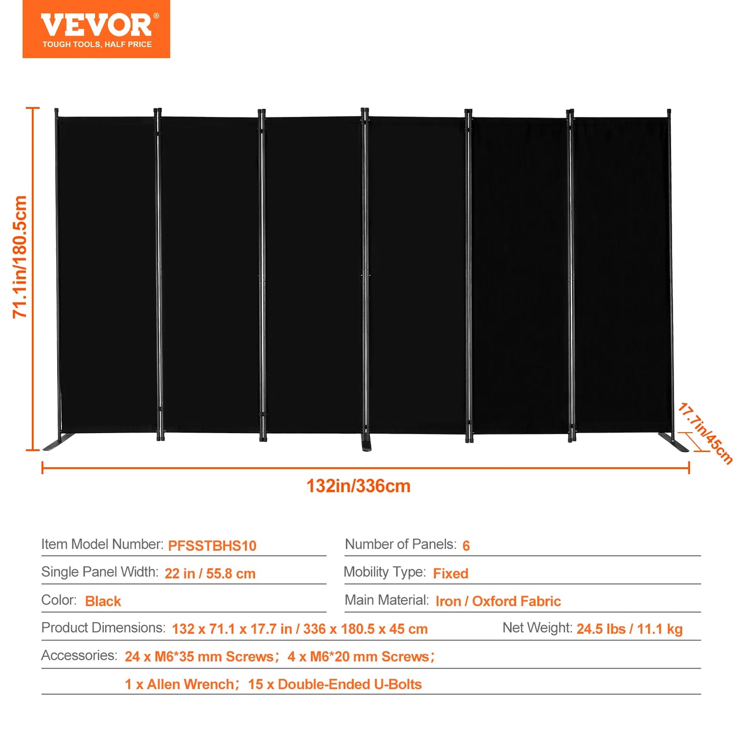 Succe Buy 3/4 Panel Room Divider Folding Privacy Screen and Portable Freestanding Room Partition for Office Bedroom Study Hotel