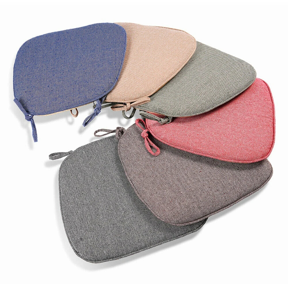 1 PCS Thick Chair Cushions Soft Comfortable Sanding Seat Pad Simple Removable Solid Color Chair Pad
