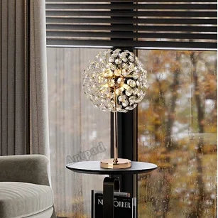 Nordic Floor Lamp LED Crystal Desk Lamp Living Room Bedroom Salon Indoor Lighting Sunshine Art Deco Luminous Stand Light