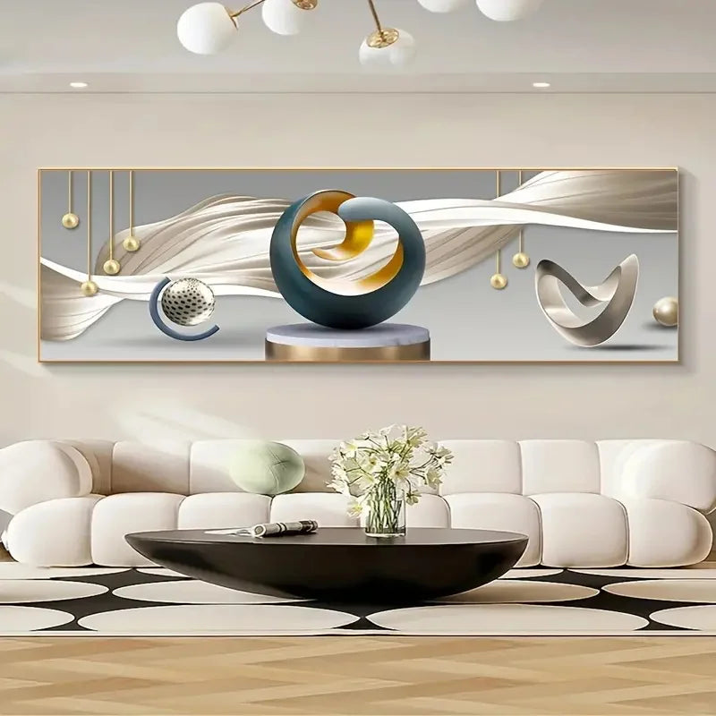 1pc Canvas Poster Modern Art Abstract Line Prints Posters Ideal Gift for Bedroom Living Room Bedroom Corridor Wall Art Decor