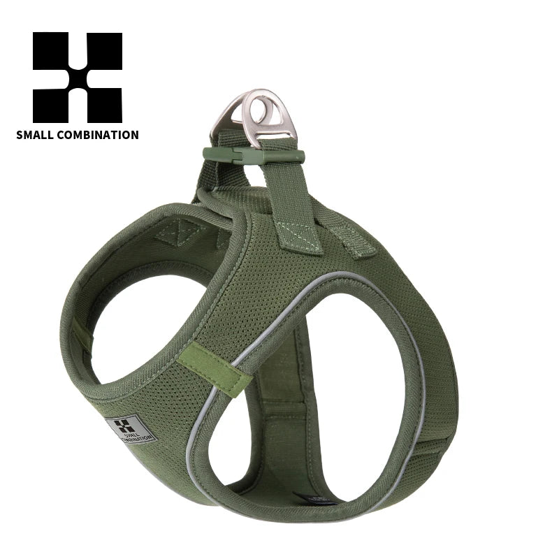 SMALL COMBINATION Small Dog Harness Leash Set Soft Reflective for Puppy Cat Harness Pet Vest Chihuaahua Sausage  Outdoor Walking