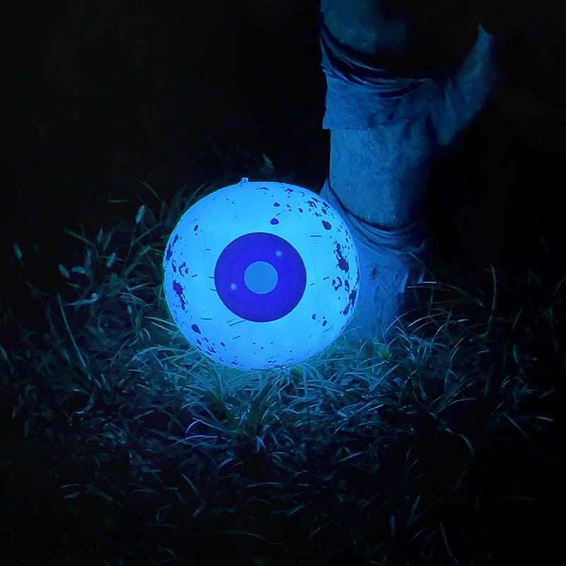 Halloween Giant LED Light Inflatable Pumpkin Ghost Eyeball PVC Model Spooky Atmosphere Ornament Festival Party Outdoor Décor