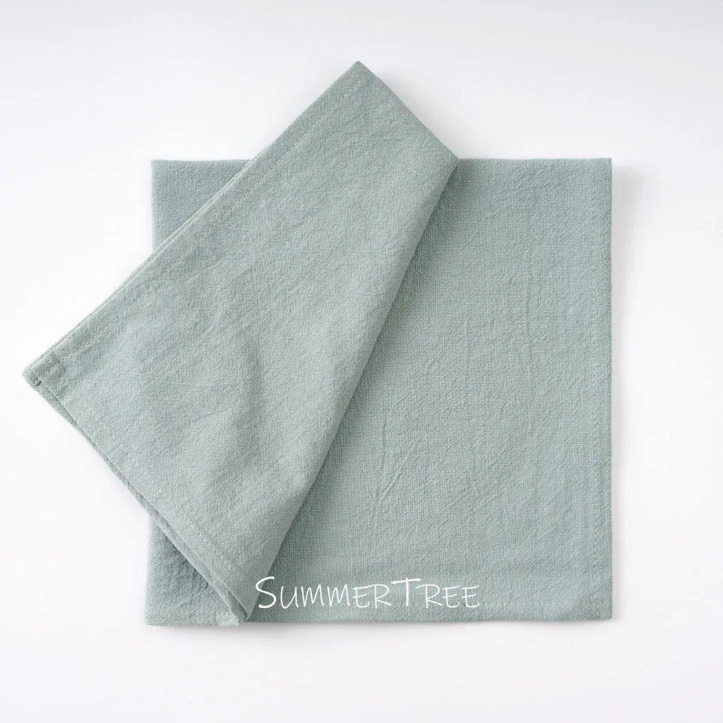 20pcs Cloth Napkins 40x40cm 100% Cotton Delicate Napkin for Rustic Dinner for Home Thanksgiving Wedding Party Table Decorations