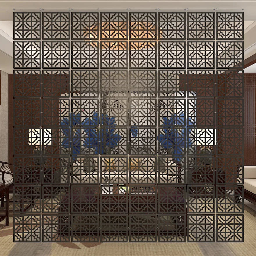 Hanging screen partition fashion MDF porch guest home restaurant bedroom hotel simple modern Chinese hollow screen
