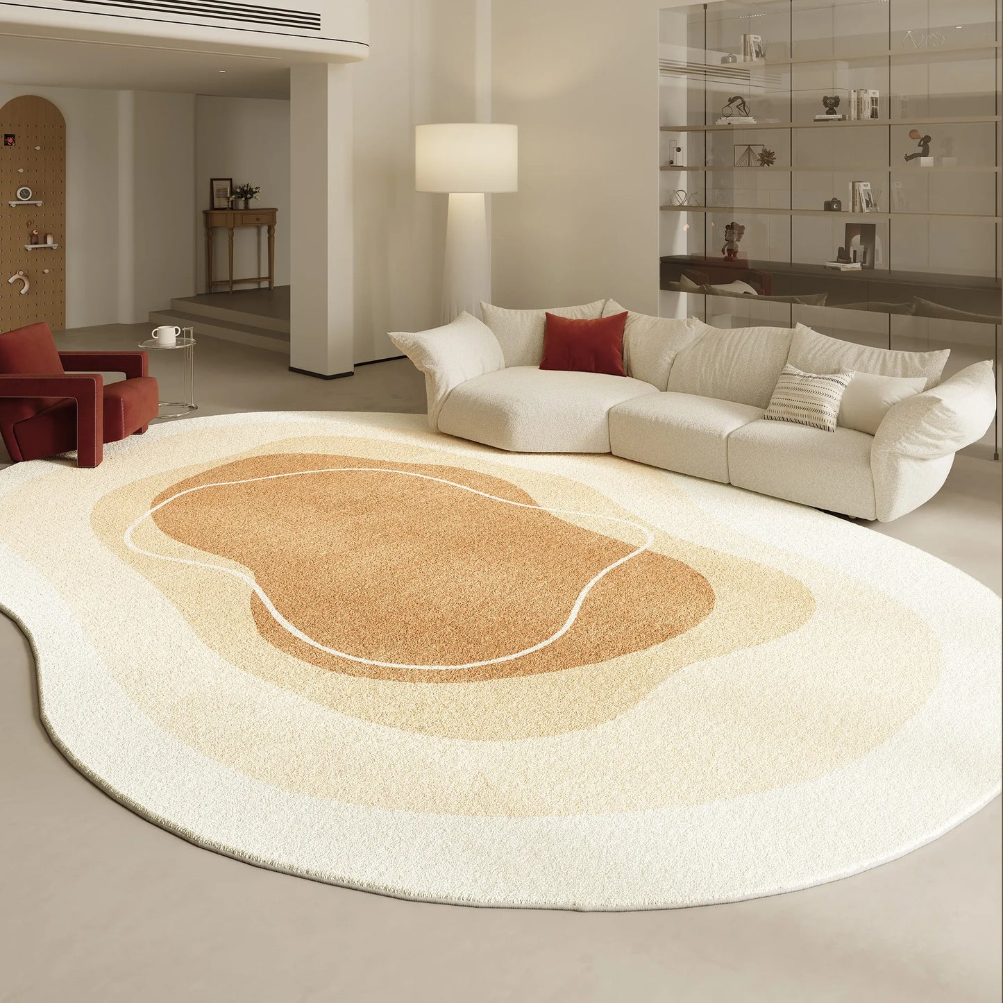 Irregular Shapes Living Room Decoration Carpet Modern Style Rugs for Bedroom Home Thicken Plush Rug Fluffy Soft Lounge Floor Mat