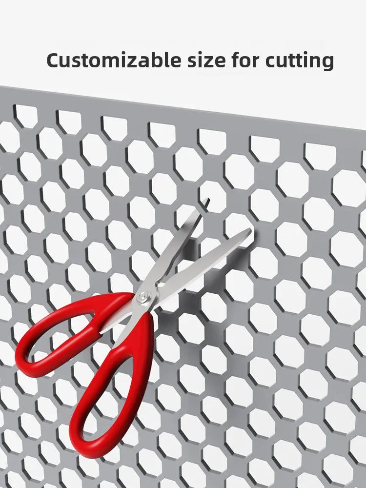 Kitchen Sink Silicone Mat Anti-Scratch Honeycomb Pad Dishwashing Basin Hollow Bottom Draining Pad Non-Slip Sink Mat