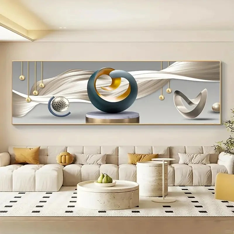 1pc Canvas Poster Modern Art Abstract Line Prints Posters Ideal Gift for Bedroom Living Room Bedroom Corridor Wall Art Decor