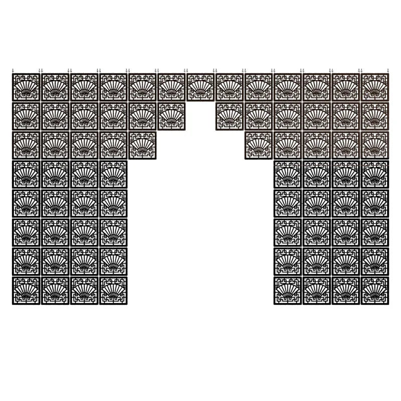 Hanging screen partition fashion MDF porch guest home restaurant bedroom hotel simple modern Chinese hollow screen