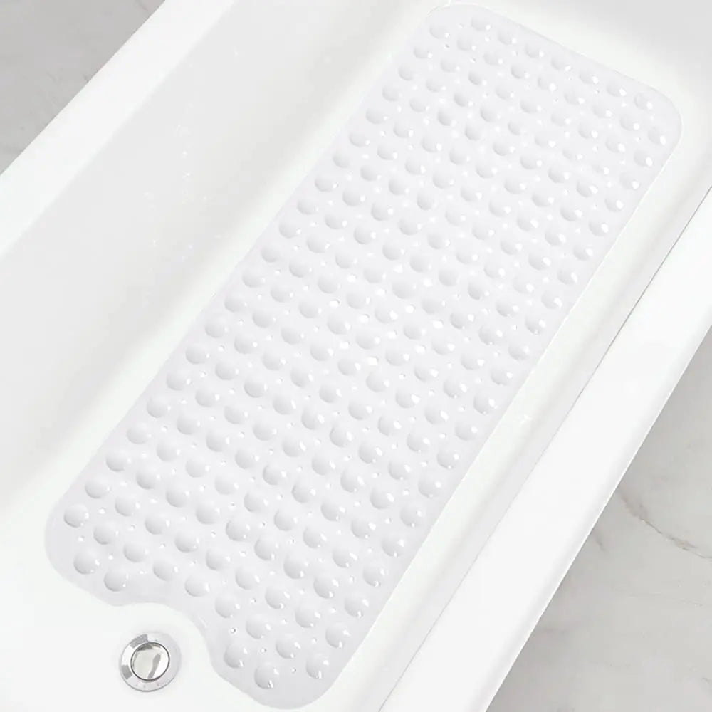 Bathtub Mats for Shower Tub, Extra Long Non-Slip 40 X 16 Inch Bath Mat with Drain Holes and Suction Cups, Bath Mat for Bathroom