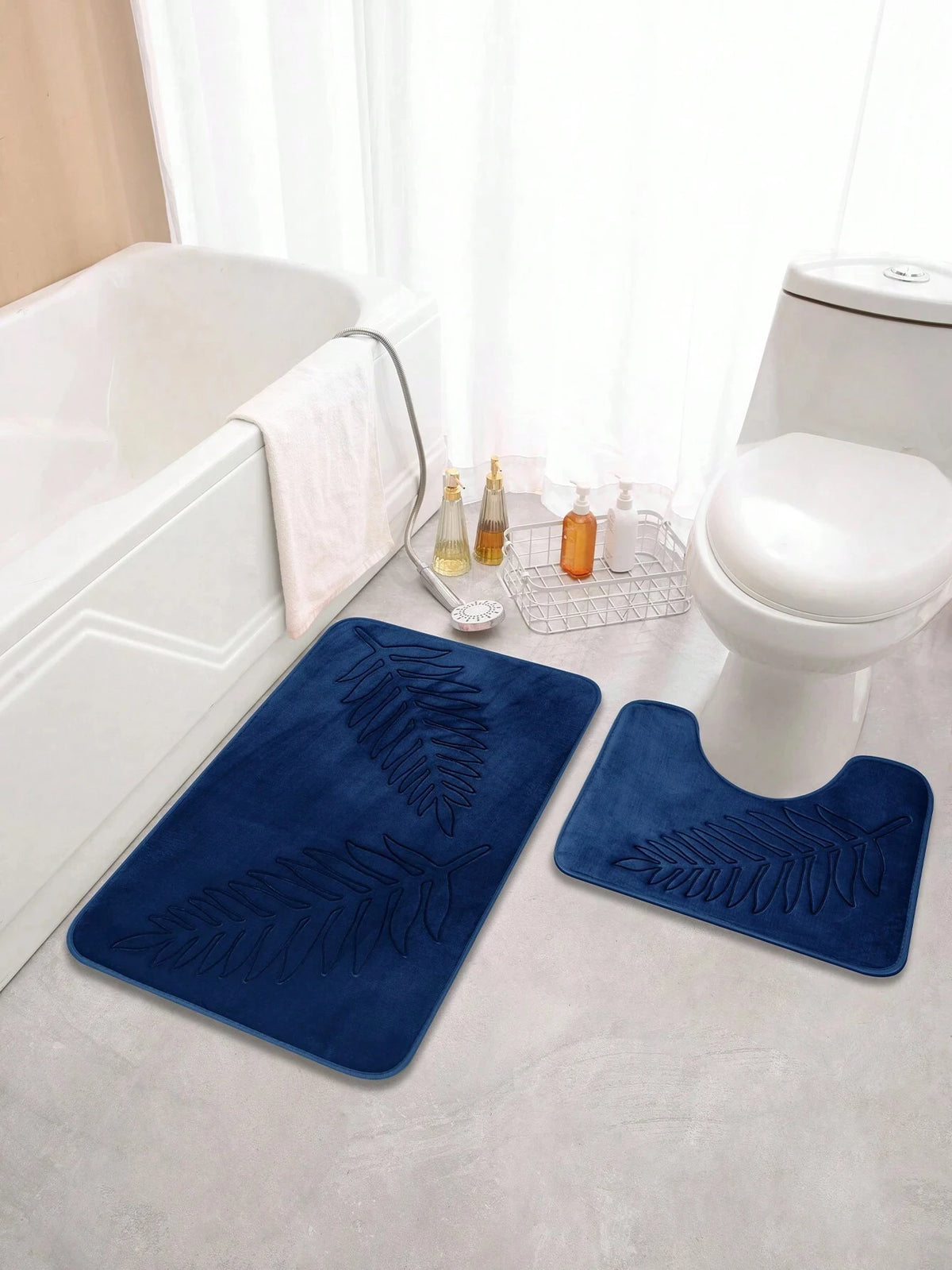 Bathroom Rugs Memory Foam Bath Mat Non-Slip Bath Rugs Machine Washable Dries Quickly Ultra Soft Plush Bath Mats for Bathroom