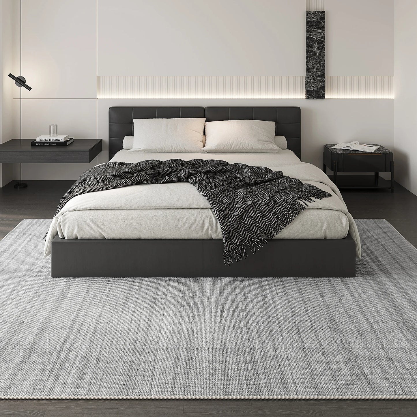 Cream Style Bedroom Decor Plush Carpet Thick Anti-slip Lounge Floor Mat Large Area Carpets for Living Room Fluffy Soft Study Rug