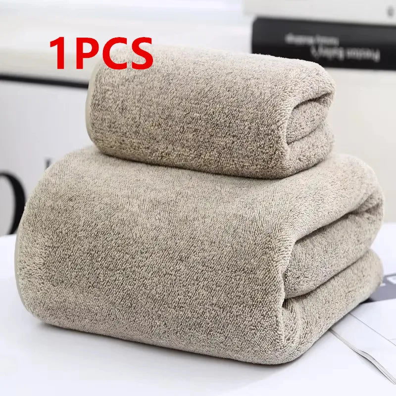 Adult bamboo charcoal fiber velvet bath towel, absorbent, soft, fast drying, high-quality, suitable for hotels and beauty salons